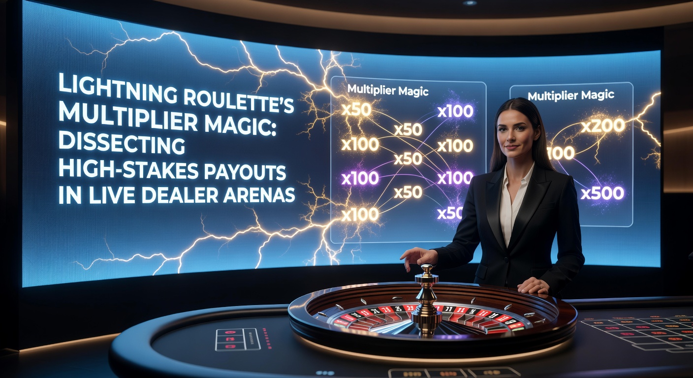 Close-up of Lightning Roulette wheel landing on a multiplier-boosted number, with electric effects and payout display exploding on screen