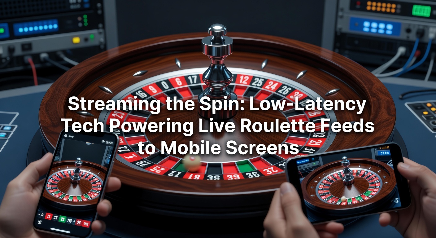 A dynamic live roulette wheel in motion captured from a high-definition camera feed, overlaid with a smartphone screen displaying the seamless stream in real-time